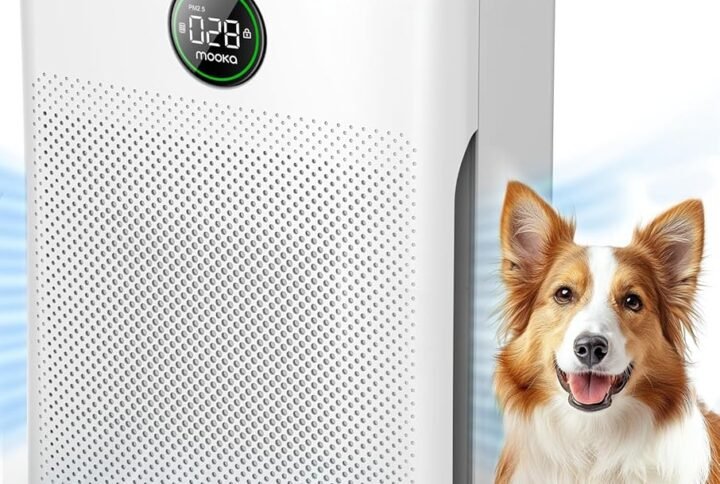 Air Purifiers for Home Large Room up to 2200sq.ft, MOOKA Air purifier for Home Pets with Washable Filter, PM 2.5 Display Air Quality Sensor Air Cleaner for Bedroom, Dorm room,...