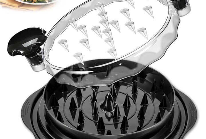 Chicken Shredder Tool Twist for Kitchen, Manual Chicken Breast Grinder Machine for Ground Food, Meat & Vegetables (Elegant Black)